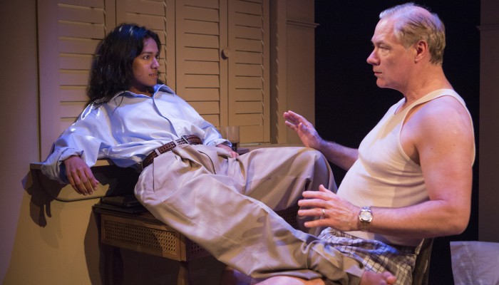 Miriam Fernandes and Derek Boyes in Soliciting Temptation by Erin Shields. Photo by Cylla von Tiedemann.